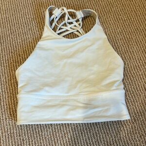 ENERGY HIGH-NECK LONGLINE BRA *white* SIZE 2